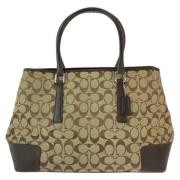 Pre-owned Canvas shoulder-bags Coach Pre-owned , Brown , Dames