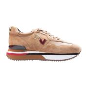 Suède Leren Sneaker met Multicolor Zool Enterprise Japan , Beige , Dam...