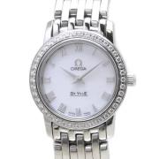 Pre-owned Metal watches Omega Vintage , White , Dames