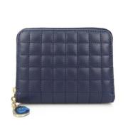 Pre-owned Leather wallets Celine Vintage , Blue , Dames