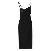 Zwarte kralen Maxi Jurk Nanushka , Black , Dames