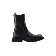 Leather boots Alexander McQueen , Black , Heren