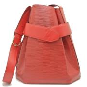 Pre-owned Leather louis-vuitton-bags Louis Vuitton Vintage , Red , Dam...