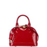 Pre-owned Leather handbags Louis Vuitton Vintage , Red , Dames