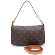 Pre-owned Canvas clutches Louis Vuitton Vintage , Brown , Dames