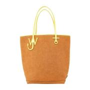 Bruine Tall Anchore tote tas met gele accenten JW Anderson , Brown , D...