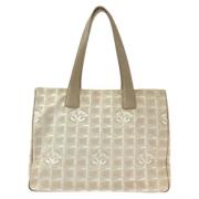 Pre-owned Canvas chanel-bags Chanel Vintage , Beige , Dames