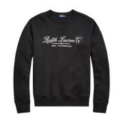 Zwarte sweatshirt met logo zonder capuchon Ralph Lauren , Black , Dame...