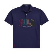 Navy polo shirt met kleurrijk logo Ralph Lauren , Blue , Heren