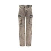 Beige cargo jeans losse pasvorm One Teaspoon , Brown , Dames