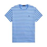 Blauw gestreept Classic Fit t-shirt Ralph Lauren , Blue , Heren