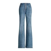 Flare jeans met hoge taille Ralph Lauren , Blue , Dames