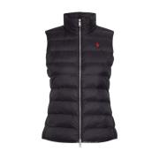 Zwarte gewatteerde vest Ralph Lauren , Black , Dames