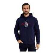 Navy hoodie met capuchon en logo Ralph Lauren , Blue , Heren