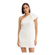 Witte Asymmetrische Mini Jurk Roland Mouret , White , Dames