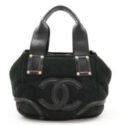 Pre-owned Leather chanel-bags Chanel Vintage , Black , Dames