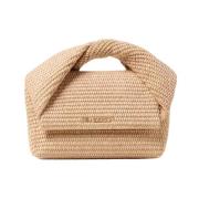 Beige Twister Medium Raffia Handtas JW Anderson , Beige , Dames