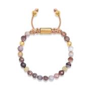 Women's Beaded Bracelet with Botswana Agate Nialaya , Multicolor , Dam...