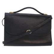 Pre-owned Leather handbags Dior Vintage , Black , Dames