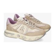 Beige Sneaker Cassie met Uniek Ontwerp Premiata , Beige , Dames