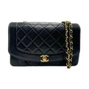 Pre-owned Leather shoulder-bags Chanel Vintage , Black , Dames