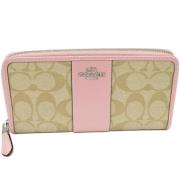 Pre-owned Canvas wallets Coach Pre-owned , Beige , Dames