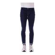 Slim Fit Denim Jeans met Logo Dondup , Blue , Heren