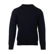 Blauwe Sweater Girocollo Stijl Paul & Shark , Blue , Heren