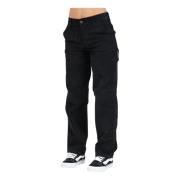 Zwarte Corduroy Carpenter Broek Dickies , Black , Dames