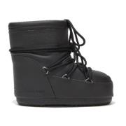 Zwarte platte schoenen voor vrouwen Moon Boot , Black , Heren