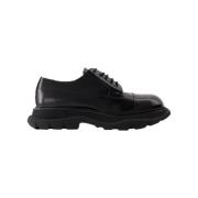 Leather flats Alexander McQueen , Black , Dames