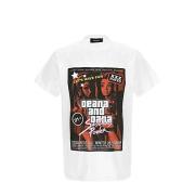 Casual Katoenen T-shirt Dsquared2 , White , Heren