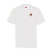 Wit Poloshirt met Boke Flower Logo Kenzo , White , Heren