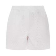 Witte Kant Shorts Klassieke Stijl Kenzo , White , Dames