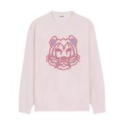 Roze Tijger Sweater Kenzo , Pink , Dames