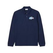 Origineel Polo Shirt met Lange Mouwen Lacoste , Blue , Heren