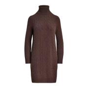 Bruine wollen minijurk Ralph Lauren , Brown , Dames