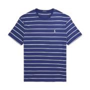 Donkerblauw gestreept Classic Fit t-shirt Ralph Lauren , Blue , Heren