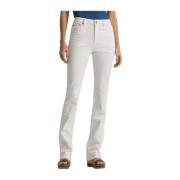 Witte broek met wijde pijpen Ralph Lauren , White , Dames