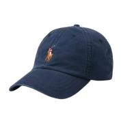 Pet met klep en geborduurd logo Ralph Lauren , Blue , Heren