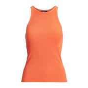 Oranje Gestreepte Top Ralph Lauren , Orange , Dames