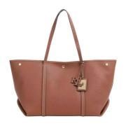 Bruin lederen shopper Ralph Lauren , Brown , Dames