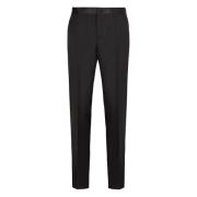 Wollen blend broek van zuivere wol Dolce & Gabbana , Black , Heren