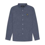 LS Geweven Overhemden Chambray Overhemd Lyle & Scott , Blue , Heren