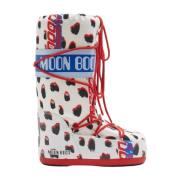 Gestreepte Sneeuwlaarzen Icon Moon Boot , Multicolor , Dames