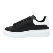 Leather sneakers Alexander McQueen , Black , Dames