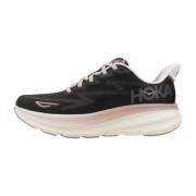 Clifton 9 Sneakers Hoka One One , Black , Dames