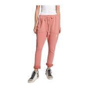 Roze Trainingsbroek Losse Pasvorm Elastische Taille One Teaspoon , Pin...