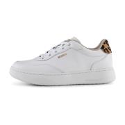 Evelyn Leather Woden , White , Dames