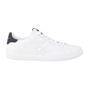 Witte Leren Sneakers Howell Logo Tory Burch , White , Dames